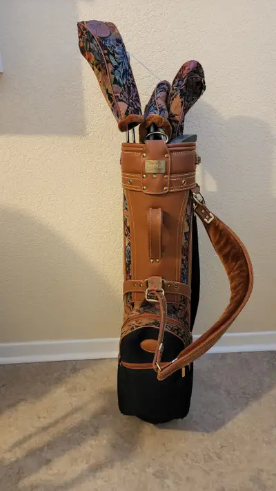 sac de golf et bâtons, View more