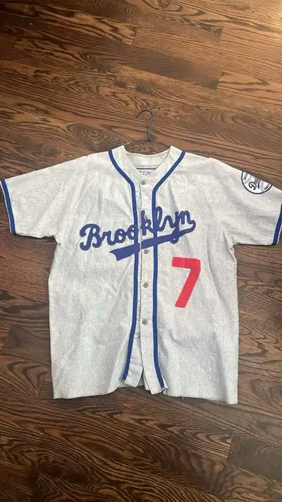 VINTAGE COSBY BROOKLYN DODGERS BASEBALL JERSEY, View more