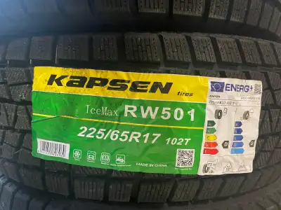 Set of four brand new never been mounted winter tires . See pics . 525 or best offer Calls only plea...