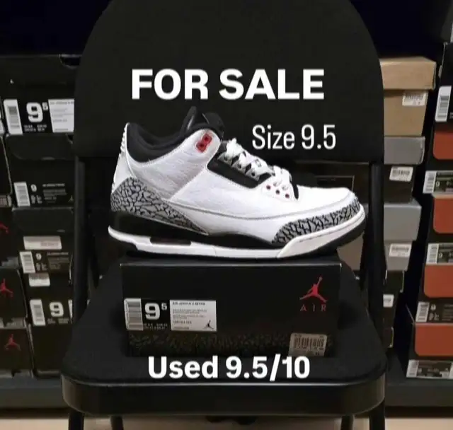 Air Jordan 3 Infrared 23 size 9.5 in Men's Shoes in City of Toronto - Image 2