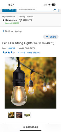 Led String Lights 48 feet x 5