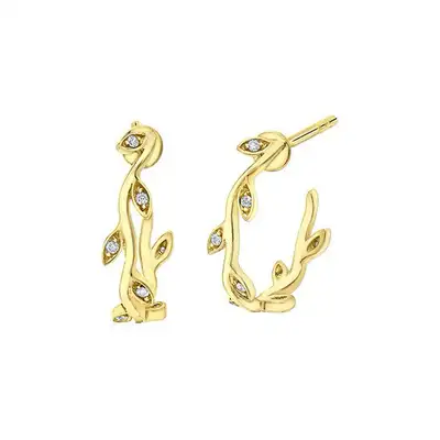 NEW! GORGEOUS ROSE GOLD DIAMOND EARRINGS, View more