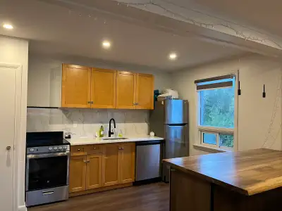 This charming and well-maintained 1 bedroom apartment features a modern kitchen equipped with a refr...