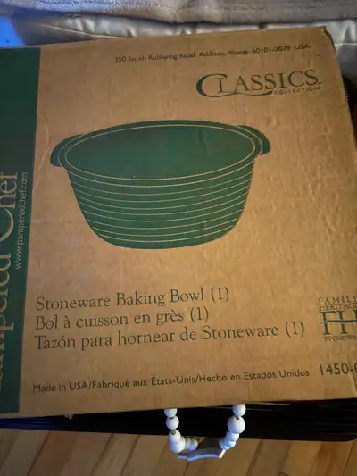 Pampered Chef Stoneware Baking Bowl, View more
