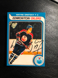 Wayne Gretzky rookie signed reprint mint condition