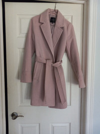 Dynamite Blush Pink Womens Wool Coat