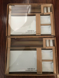 Sushi Dish Set for 2, Table Runner/Coasters - 20 total pieces