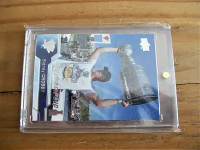 CARTE HOCKEY CARD, SIDNEY CROSBY,U.D. DAY WHIT THE CUP,TRÈS RARE, View more