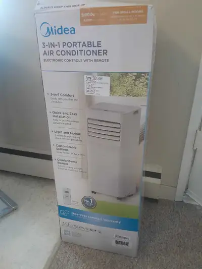 I'm selling a Midea 3-in-1 portable air conditioner that's perfect for cooling, dehumidifying, and c...