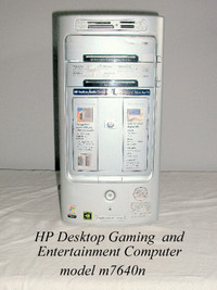HP Media Center Desktop m7640nr TV DVD games recording CD-write