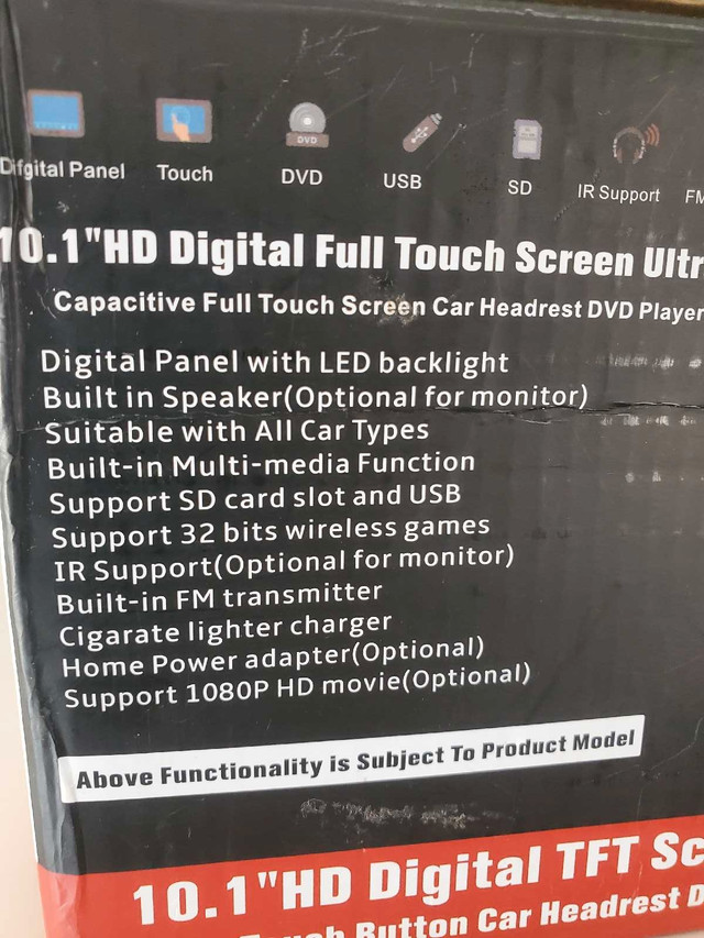 Car Headrest DVD HDMI & Viedo Game Player (NEW) in Audio & GPS in Markham / York Region - Image 4