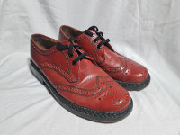 Salamander Dress Shoes Mens Red Leather Size 6.5F EU - 8.5 US Ma