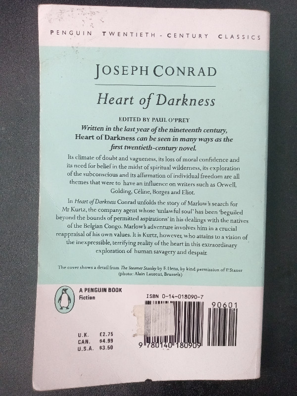 Heart of Darkness - Joseph Conrad, Paperback in Fiction in St. Catharines - Image 2