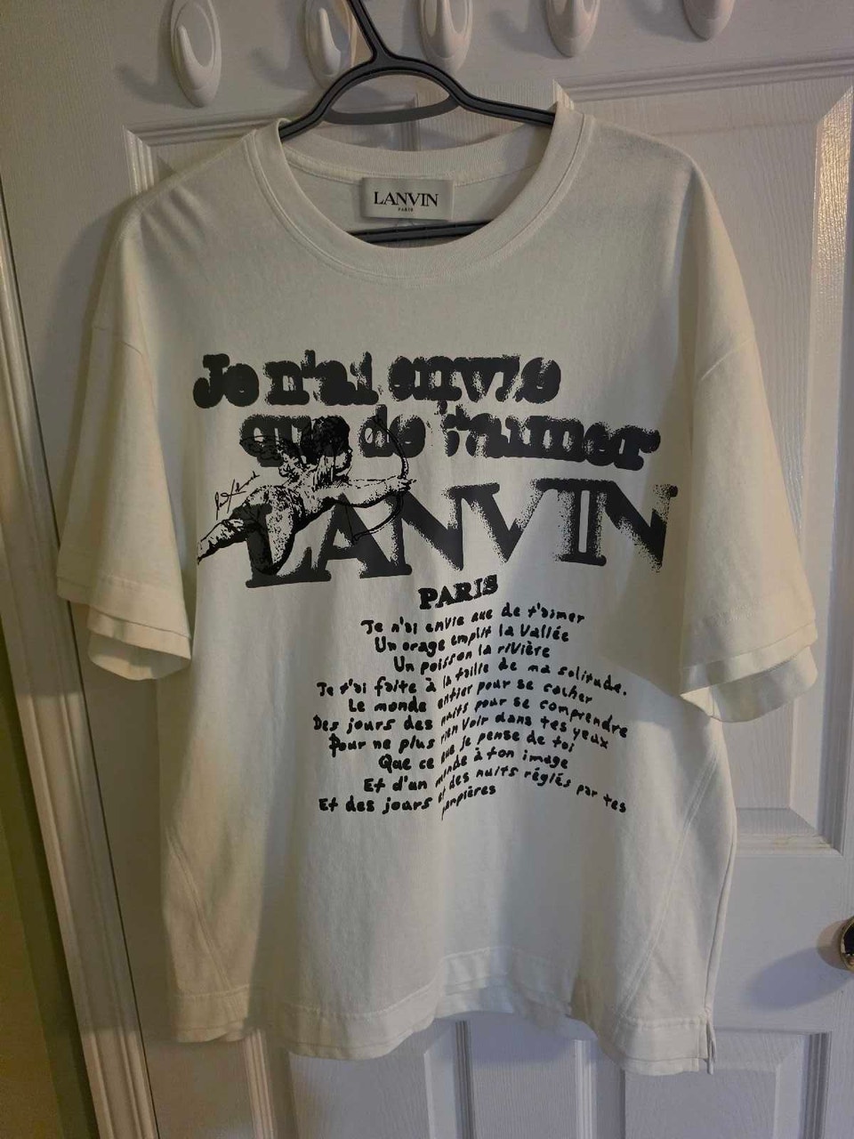 Lanvin, LANVIN "Je n'ai envie que de t'aimer" Graphic T-Shirt