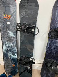 snowboard Burton 168 avec fixation large