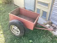 Garden trailer make with Steel