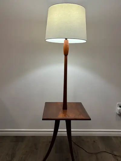 Teak MCM Table Lamp, View more