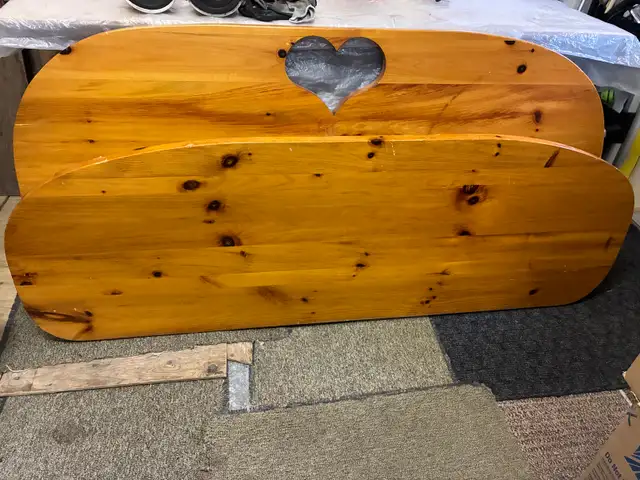 Solid Wood Headboard and Footboard, Adjustable Width Bed Base582387052682291202
