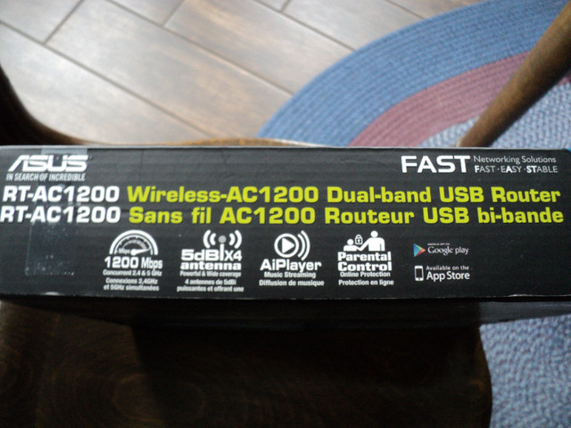 WIRELESS ROUTER ASUS RT-AC 1200 Dualband ~ $20 in Networking in Windsor Region - Image 2