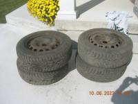 215/60R16 Winter tires on rims