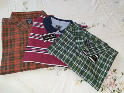 3 New Natural Shirts, Cotton, Size - XL, View more