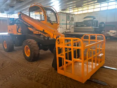 We bought this telehandler last year to build a cabin in BC as it would have been too costly to rent...