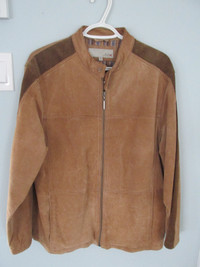 manteau de suède, taille M, brun  , homme