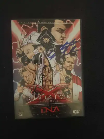 AJ Styles Somoa Joe C. Daniels TNA X Division DVD Autographed, View more