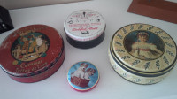 4 Vintage Tins, See Listing, $15 Each or 2 for $25