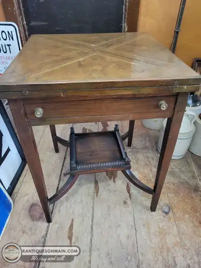 Antique Edwardian Games Table, View more