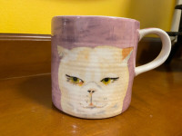 Never Used Anthropologie Carole Akins Kitty Cat Mug "Sugar"