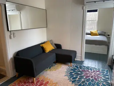 A private, quiet one-bedroom furnished apartment available medium to long term. Newly renovated in C...