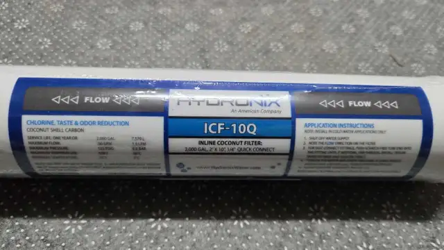 Hydronix ICF-10 RO inline water filter417010663084544000