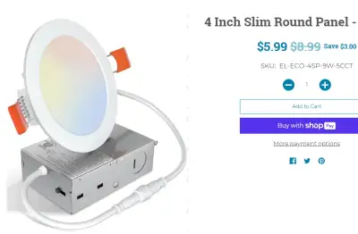 Search the link to view our promotion: https://canlightinginc.com/collections/discount *** 4'' led p...