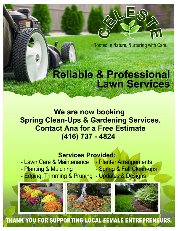 SPRING CLEAN-UPS & GARDENING SERVICES in Lawn, Tree Maintenance & Eavestrough in City of Toronto