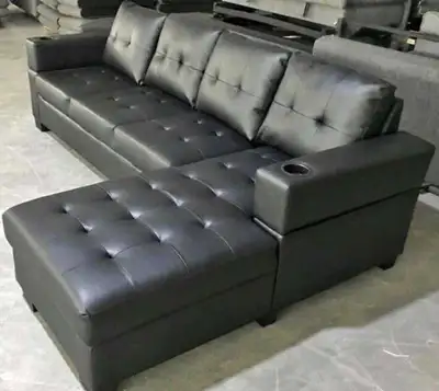 Sectional Sofa Couch with Ottoman, View more