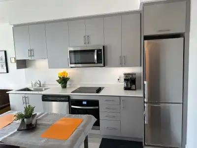 Fully furnished and equipped, Airbnb like, all provided, bedding, towels, shampoos, lotions, laundry...