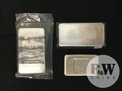 Various 10 oz. Silver Bars $8.50 Over Canadian Silver Spot 10 oz silver bars are a popular choice am...