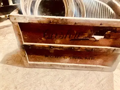 Just out of long term Detroit storage. Graphics good but needs restoration die to errant forklift pu...