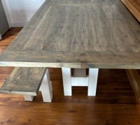 Custom harvest table & bench 