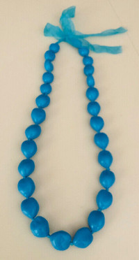 Blue Turquoise Gemstone Heart Shaped Bead 39 cm (16 ")  Strand