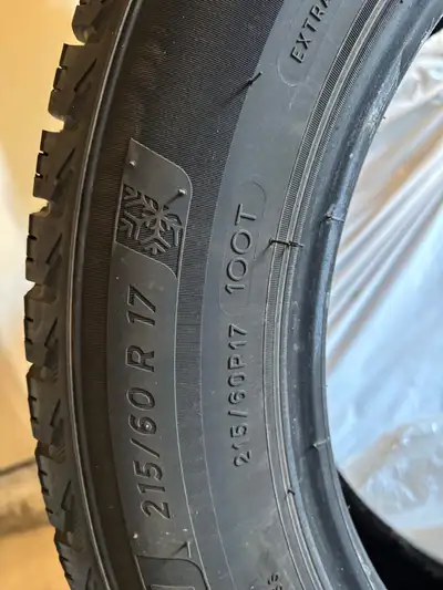 Selling a set of four Michelin winter tires, size 215/60R17. They have only been used two seasons en...