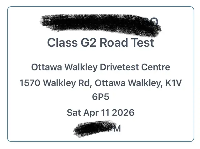 ROAD TEST BOOKING EARLY G2,G BOOKING, DRIVING CLASSES426574819602606083