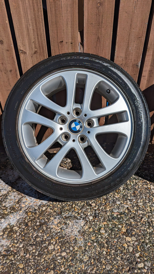BMW Style 79 17" wheel set with summer tires in Tires & Rims in Calgary - Image 4