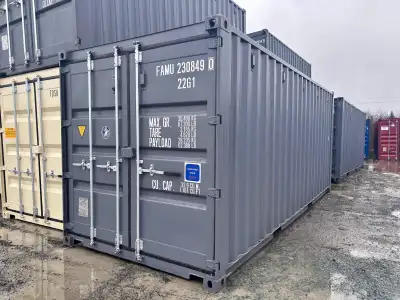 20' Three Door Shipping Container - New One Trip, View more