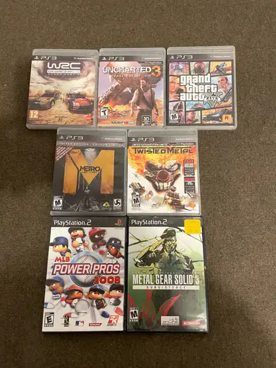 PS3 + PS2 Games, View more
