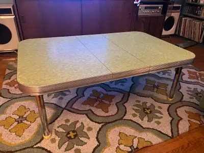1950’s Green Arborite/Formica Coffee Table, View more