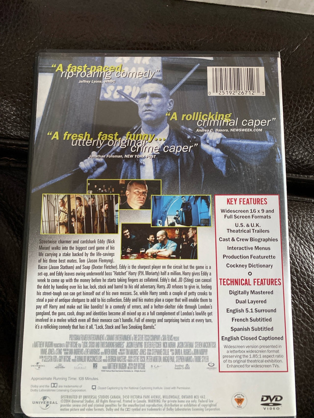 Lock, Stock and Two Smoking Barrels in CDs, DVDs & Blu-ray in La Ronge - Image 2