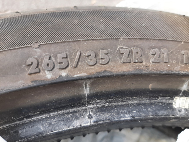 ContiSportContact 265 35 ZR 21 TIRE in Tires & Rims in Kawartha Lakes - Image 3