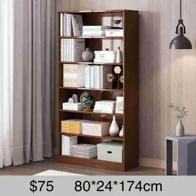 Brown BookShelf with 6 Shelfs, View more